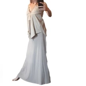 Elegant Tan Maxi Skirt